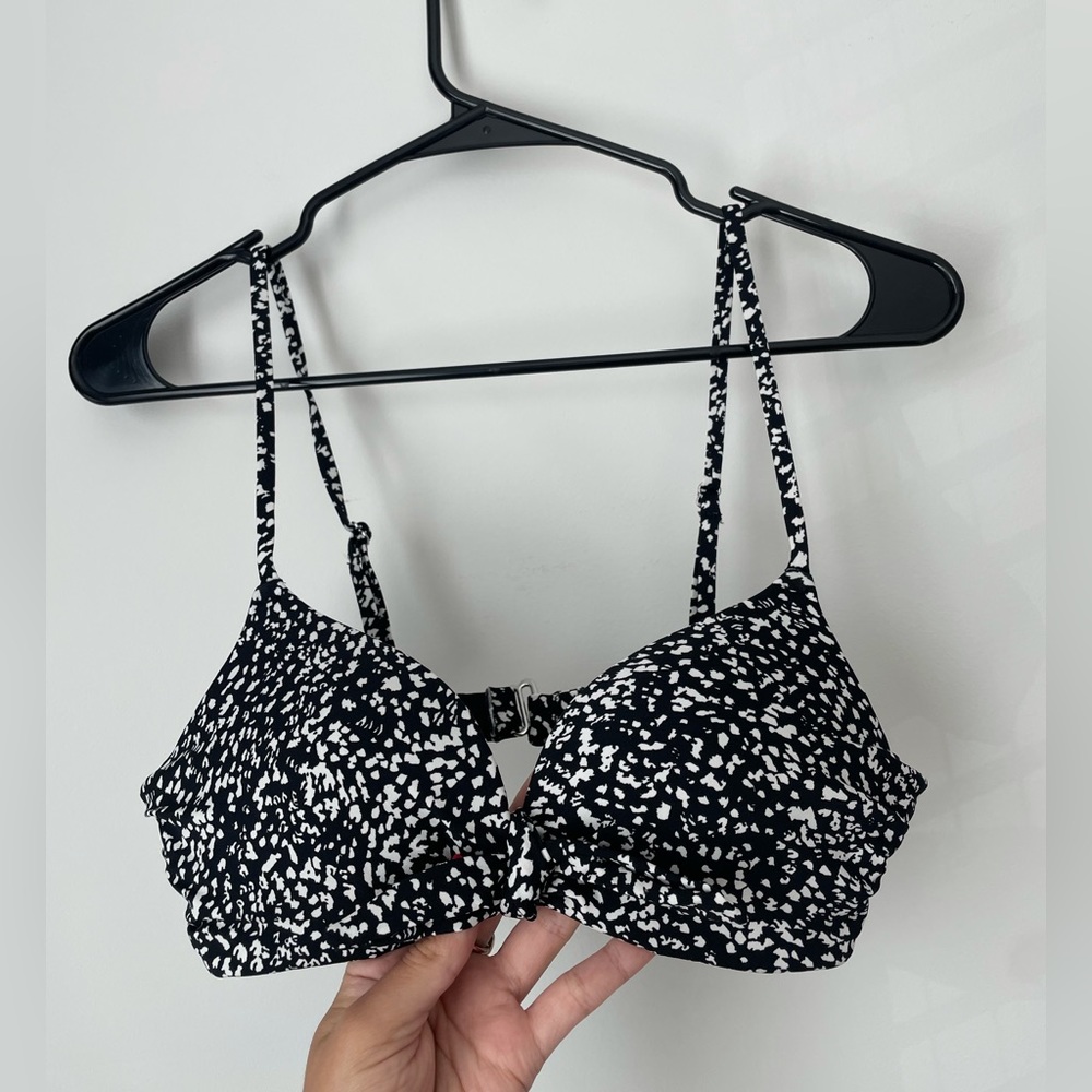 Black and White Bikini Set
